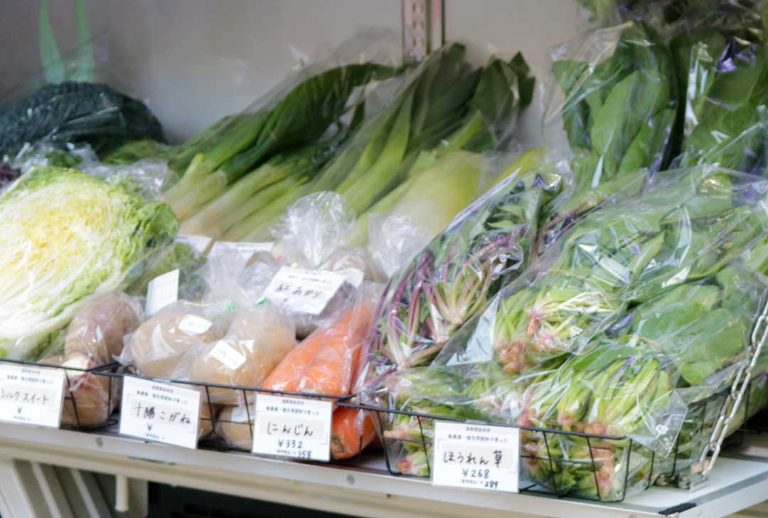 蔵マルシェおすすめ食材の高原で採れた有機野菜